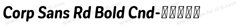 Corp Sans Rd Bold Cnd字体转换